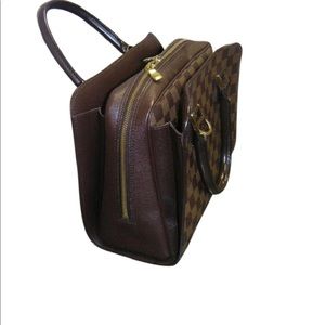 Louis Vuitton- Triana Damier Ebene Coated Satchel